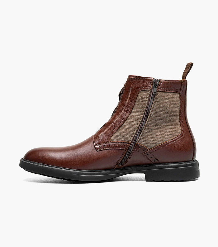 Stacy Adams Thompson Plain Toe Elastic Lace Boot by Stacy Adams Shoes