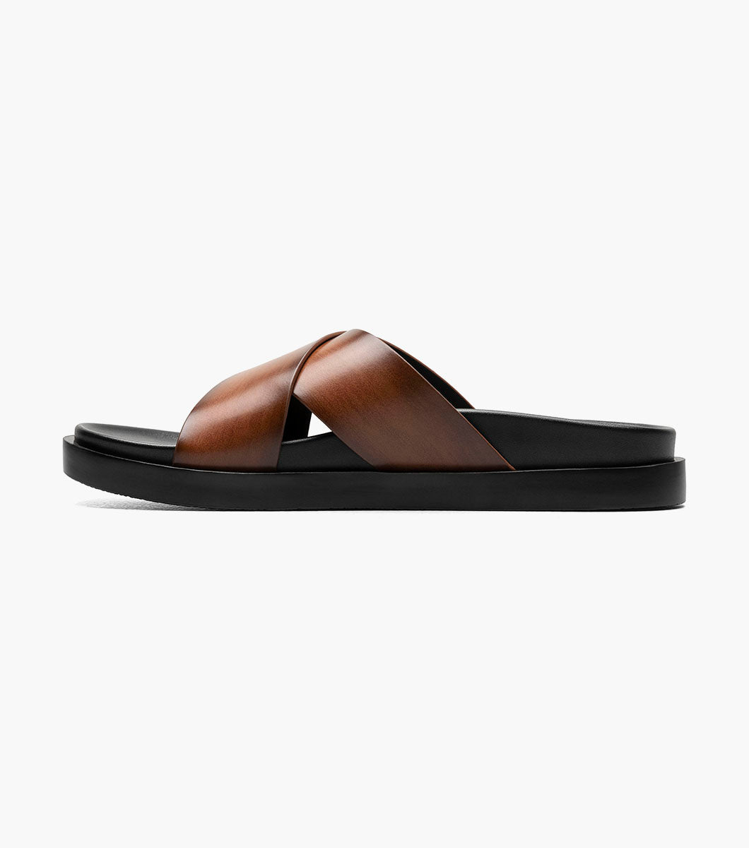 Stacy Adams Montel Cross Strap Slide Sandal by Stacy Adams Shoes - 7