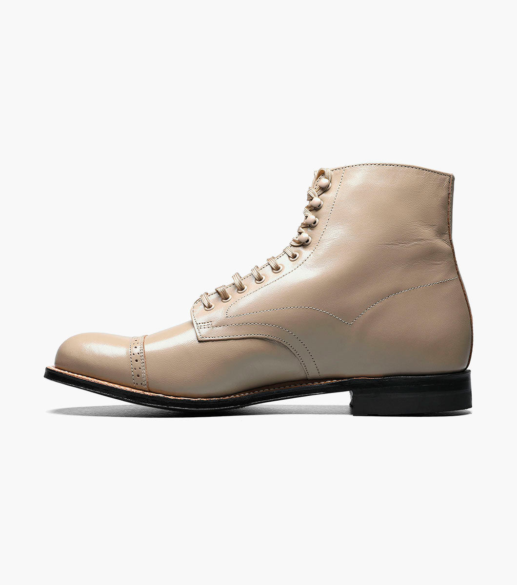 Stacy Adams MADISON Cap Toe Boot Taupe by Stacy Adams Shoes - 6.5