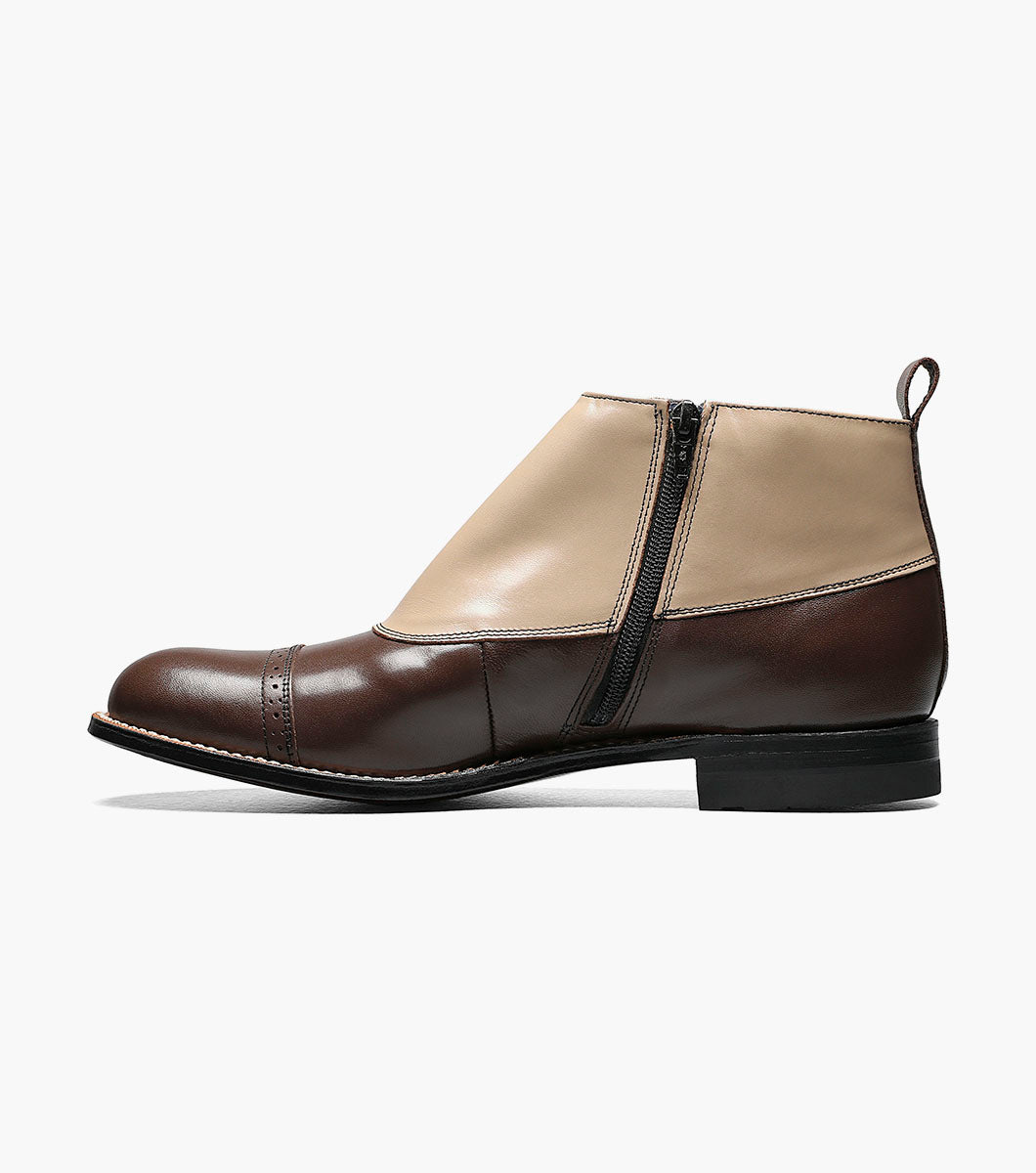 Stacy Adams Madison Spectator Spat Cap Toe Boot by Stacy Adams Shoes - 8