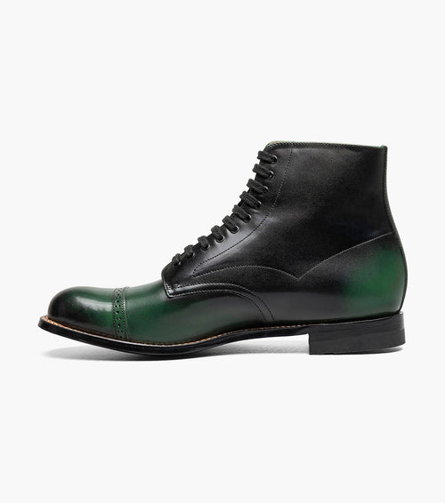 Stacy Adams MADISON Cap Toe Lace Up Boot Green by Stacy Adams Shoes