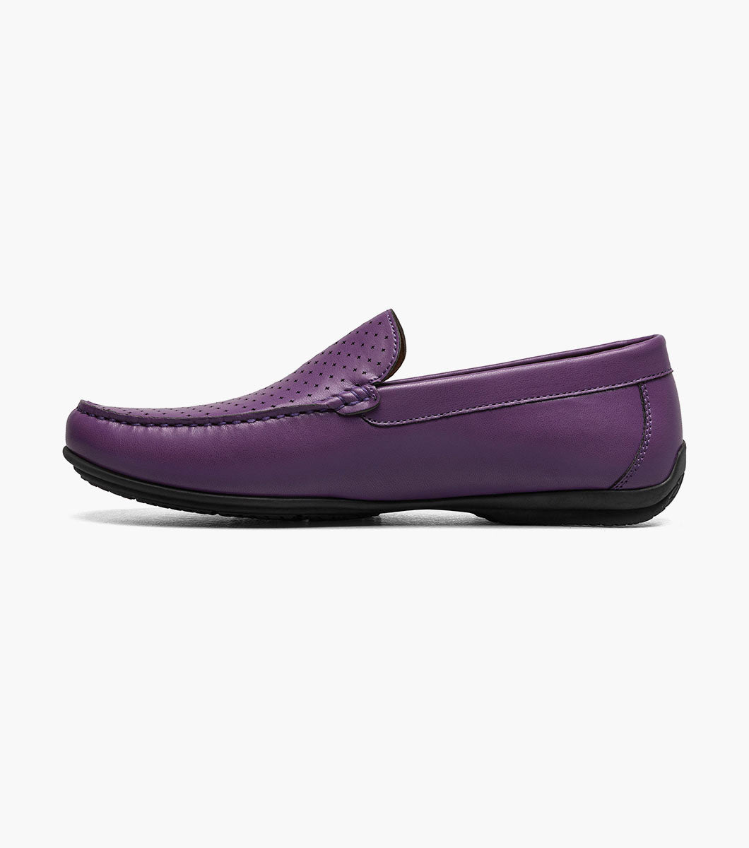 Stacy Adams Conroy Moc Toe Perf Slip On by Stacy Adams Shoes - 7