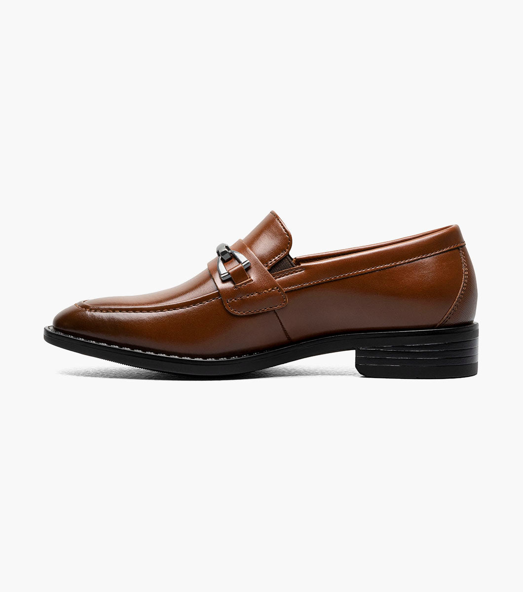 Stacy Adams Kids Kaylor Moc Toe Bit Slip On by Stacy Adams Shoes - 11