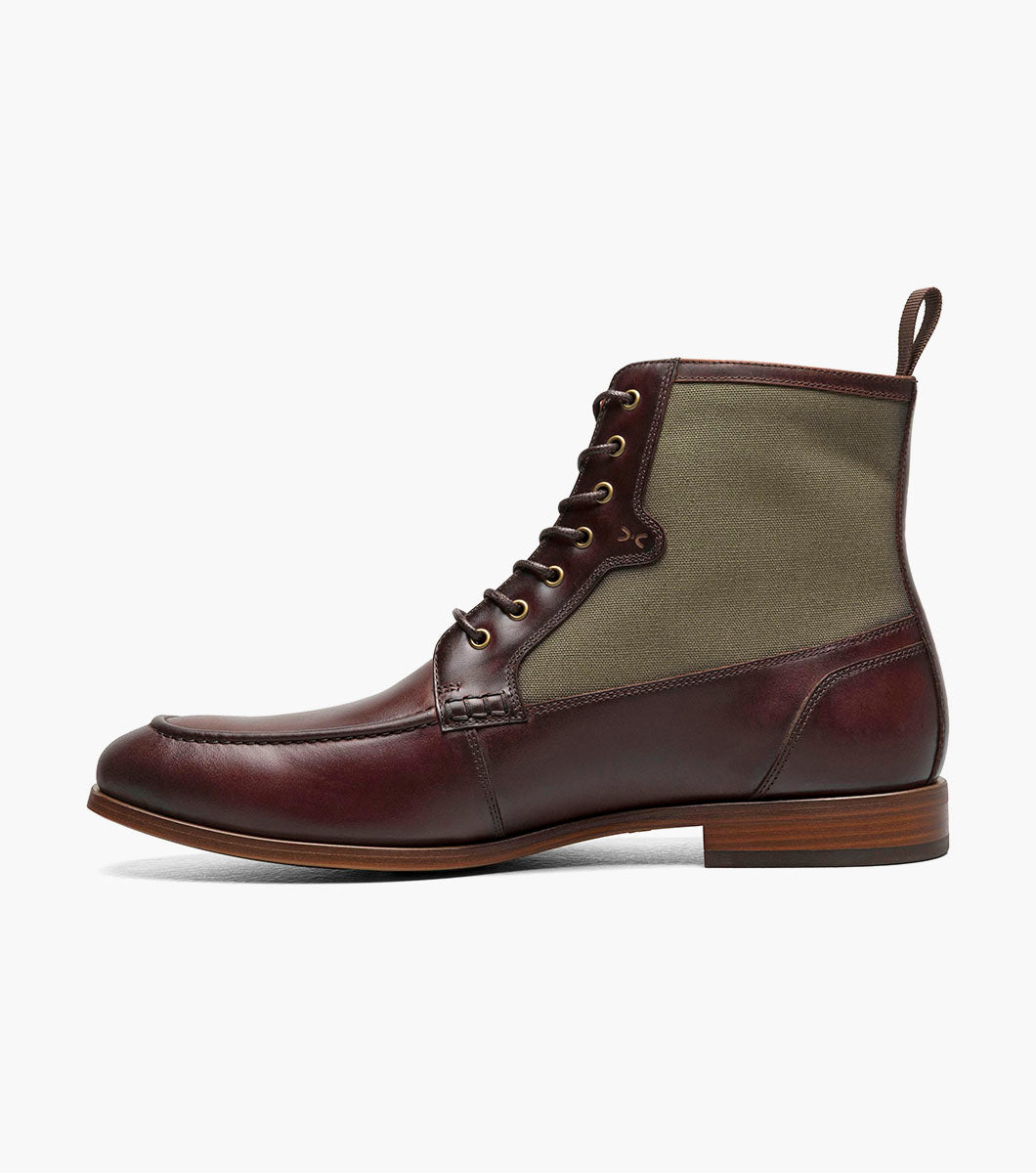 Stacy Adams Brumley Moc Toe Lace Up Boot by Stacy Adams Shoes - 7