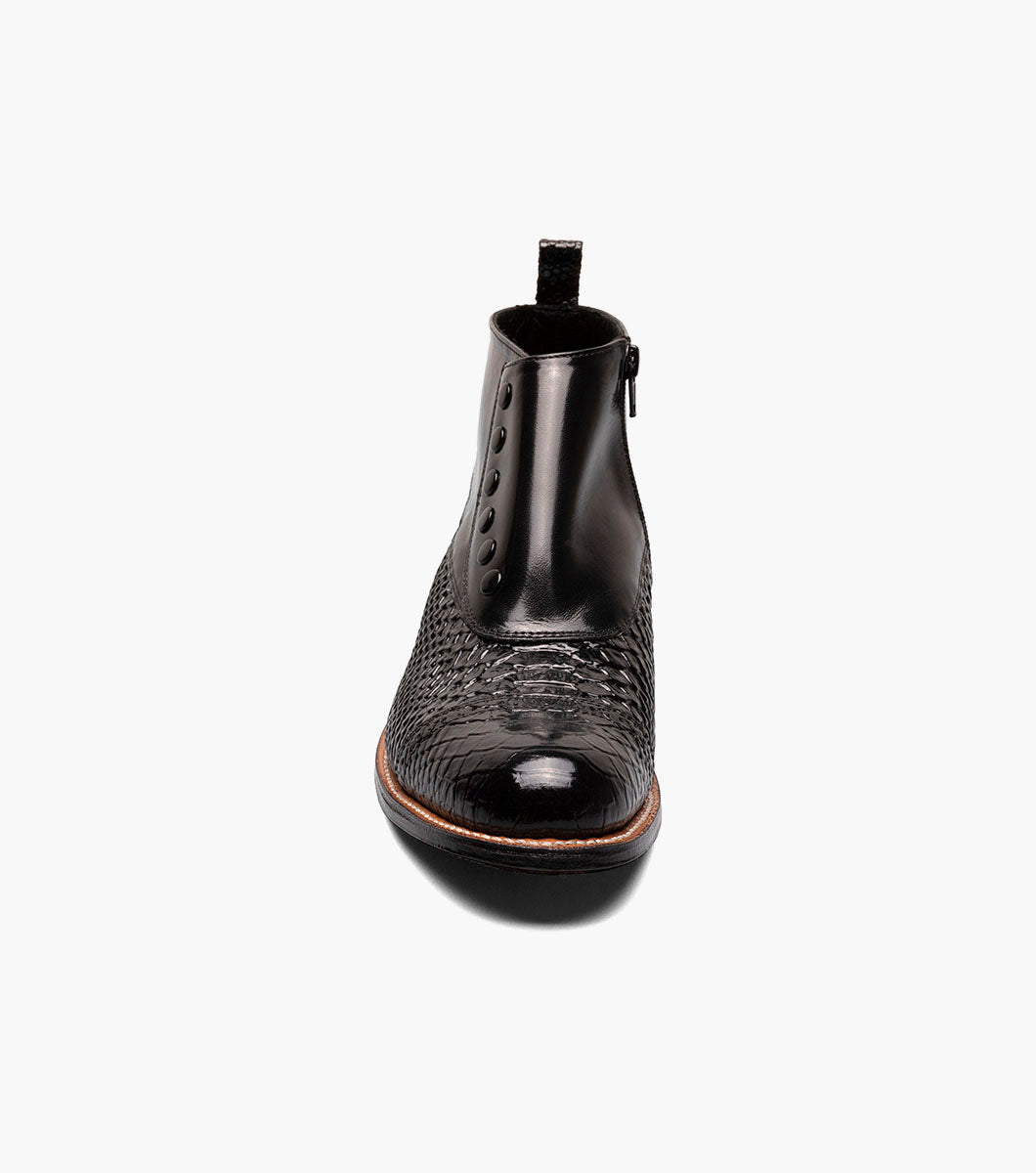 Stacy Adams Madison Spectator Spat Cap Toe Demi Boot by Stacy Adams Shoes - 7