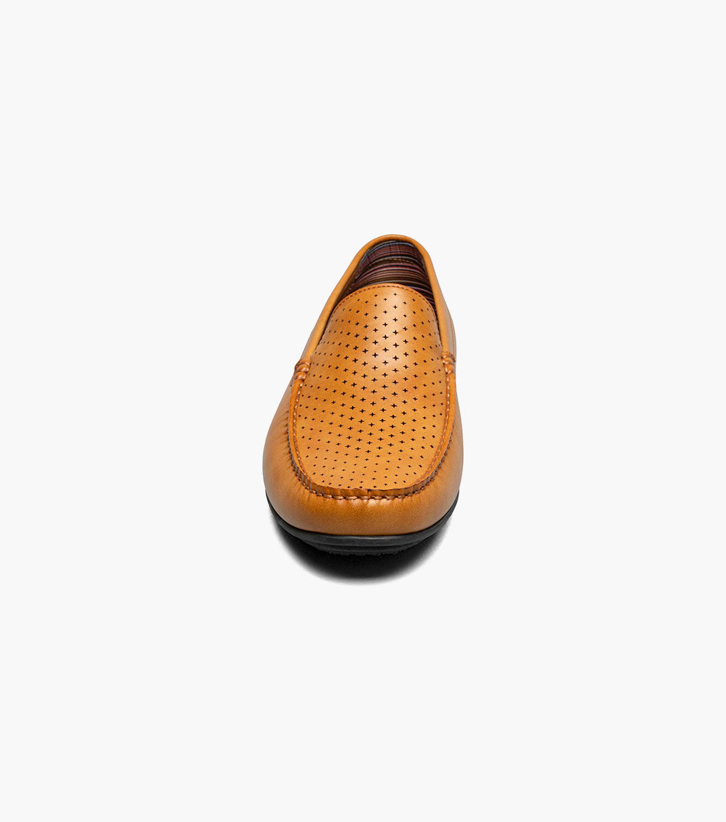 Stacy Adams Conroy Moc Toe Perf Slip On by Stacy Adams Shoes - 7