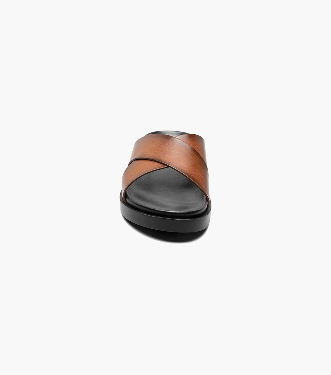 Stacy Adams Montel Cross Strap Slide Sandal by Stacy Adams Shoes - 7