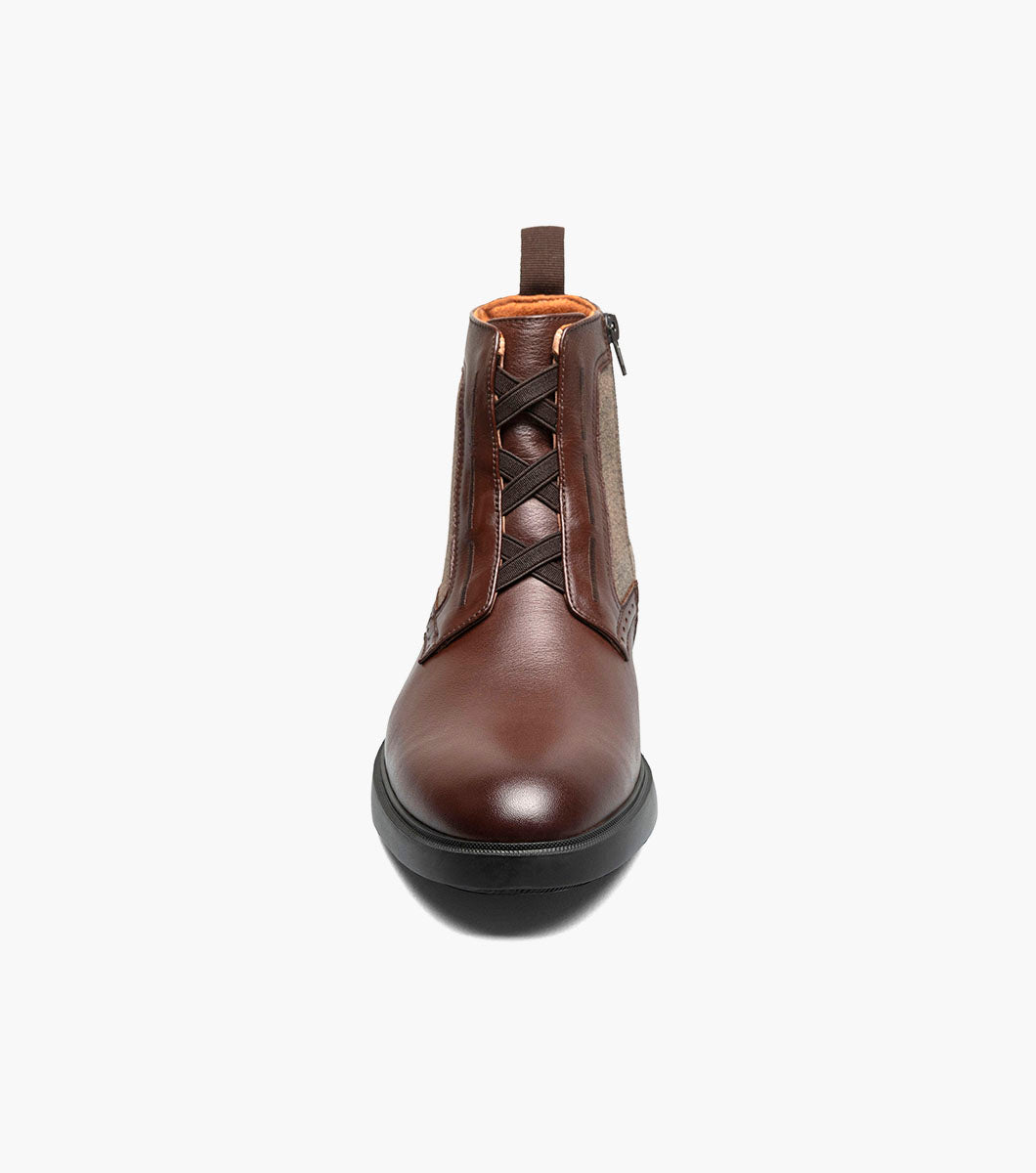 Stacy Adams Thompson Plain Toe Elastic Lace Boot by Stacy Adams Shoes - 7
