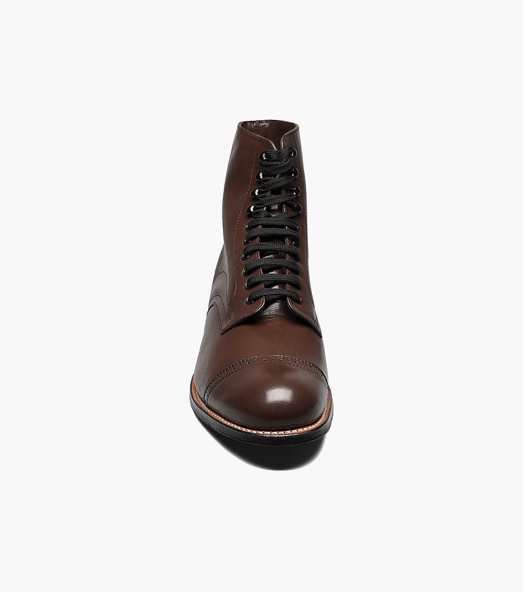 Stacy Adams MADISON Cap Toe Boot Brown by Stacy Adams Shoes - 7