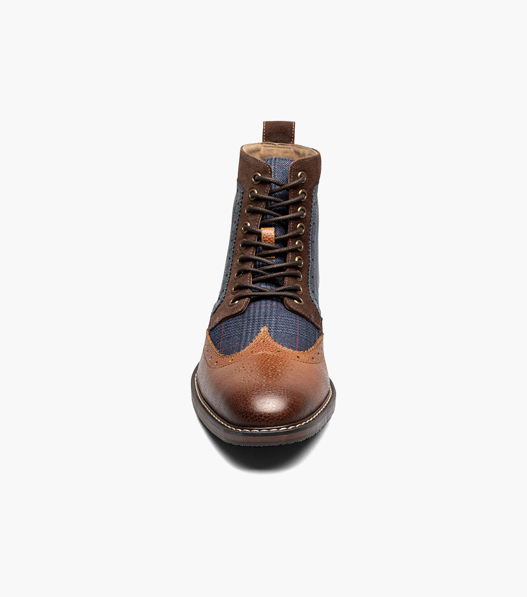 Stacy Adams Finnegan Wingtip Lace Up Boot by Stacy Adams Shoes - 14