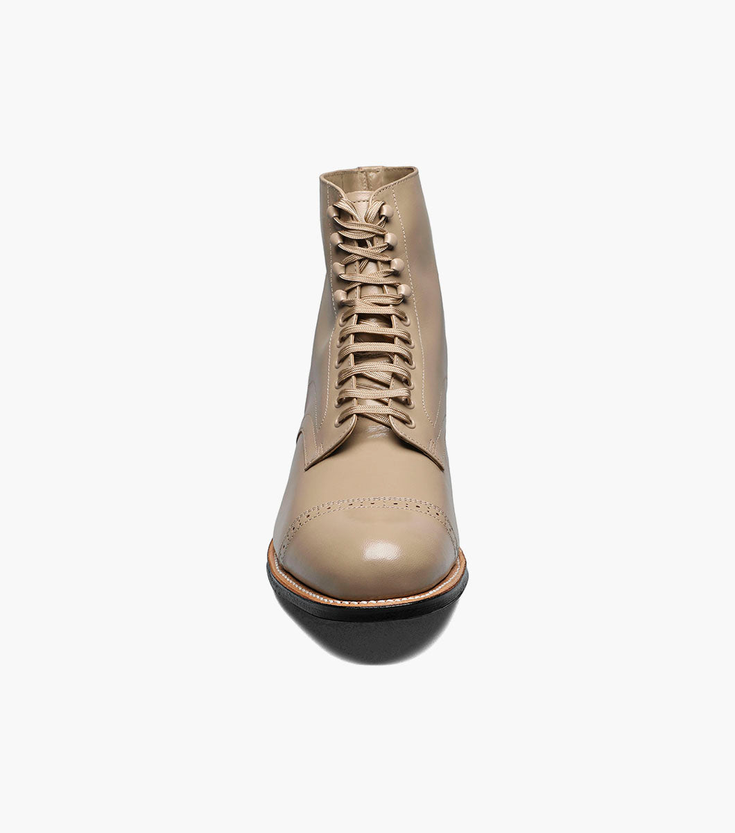 Stacy Adams MADISON Cap Toe Boot Taupe by Stacy Adams Shoes - 6.5