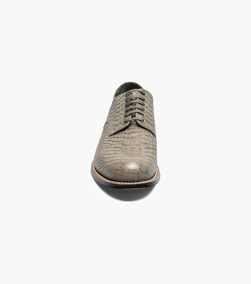 Stacy Adams MADISON Anaconda Plain Toe Oxford Gray by Stacy Adams Shoes