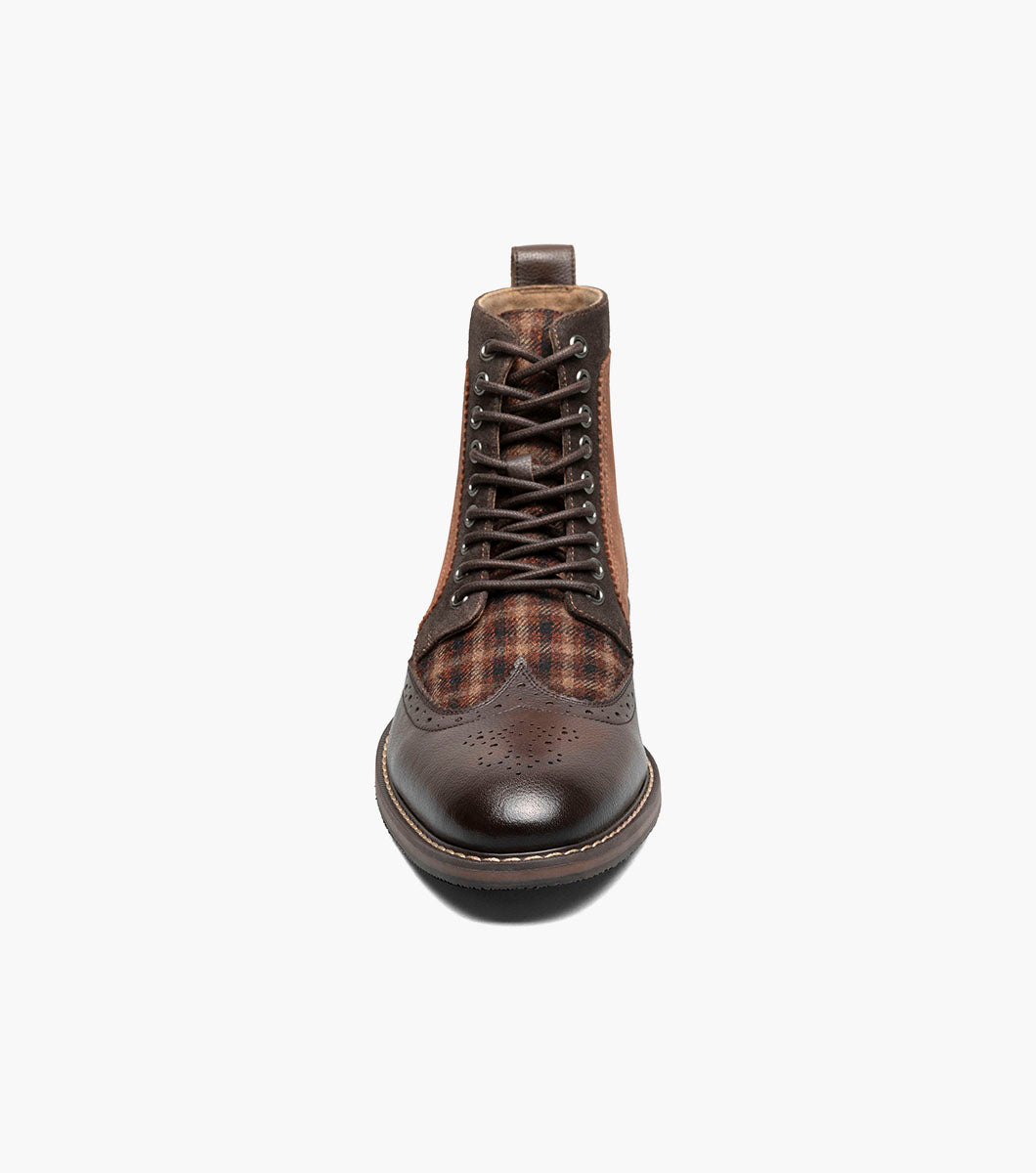 Stacy Adams Finnegan Wingtip Lace Up Boot by Stacy Adams Shoes - 14