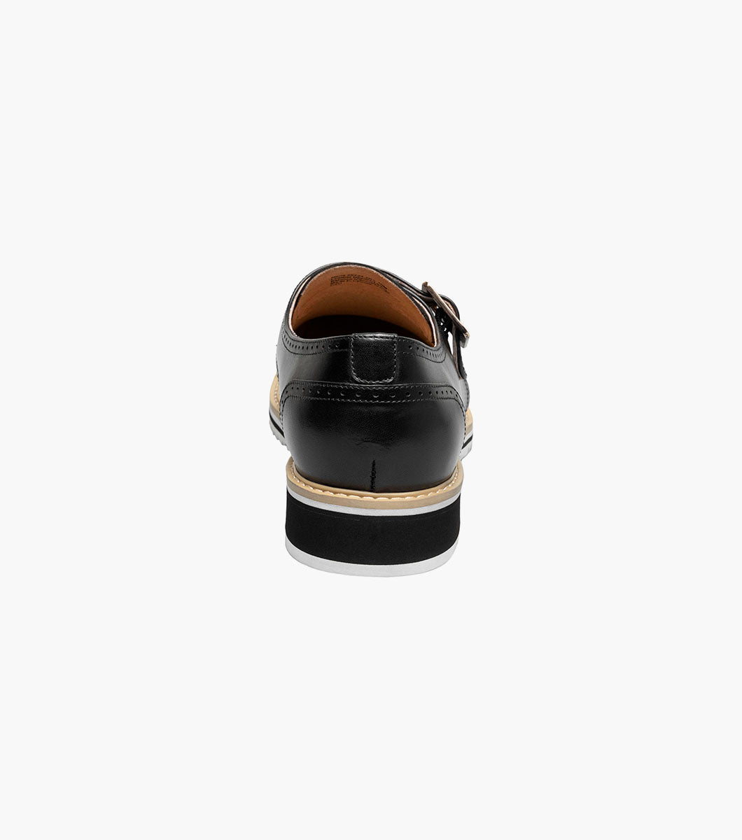 Stacy Adams Bartram Plain Toe Monk Strap by Stacy Adams Shoes - 7
