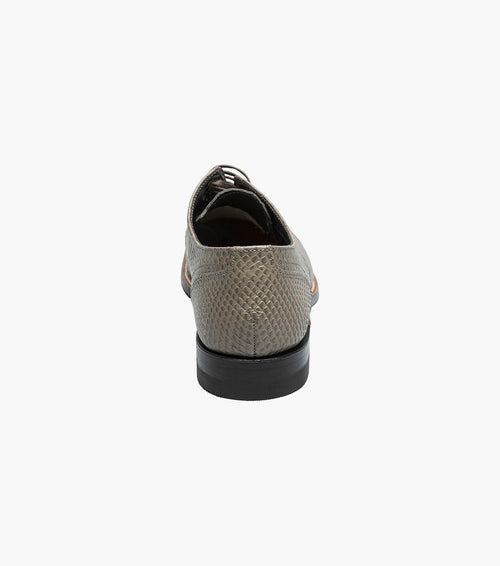 Stacy Adams MADISON Anaconda Plain Toe Oxford Gray by Stacy Adams Shoes