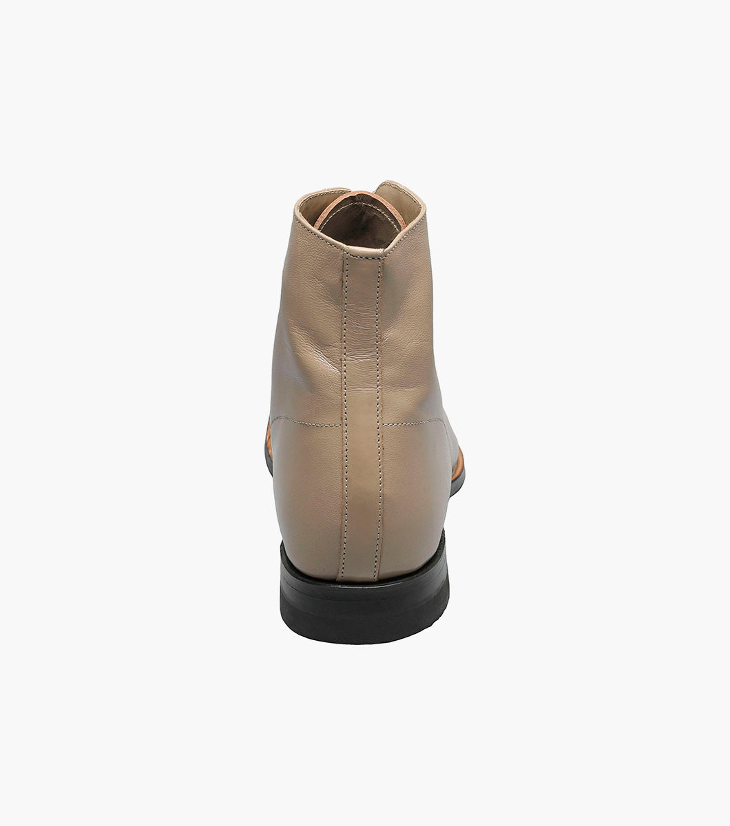 Stacy Adams MADISON Cap Toe Boot Taupe by Stacy Adams Shoes - 6.5