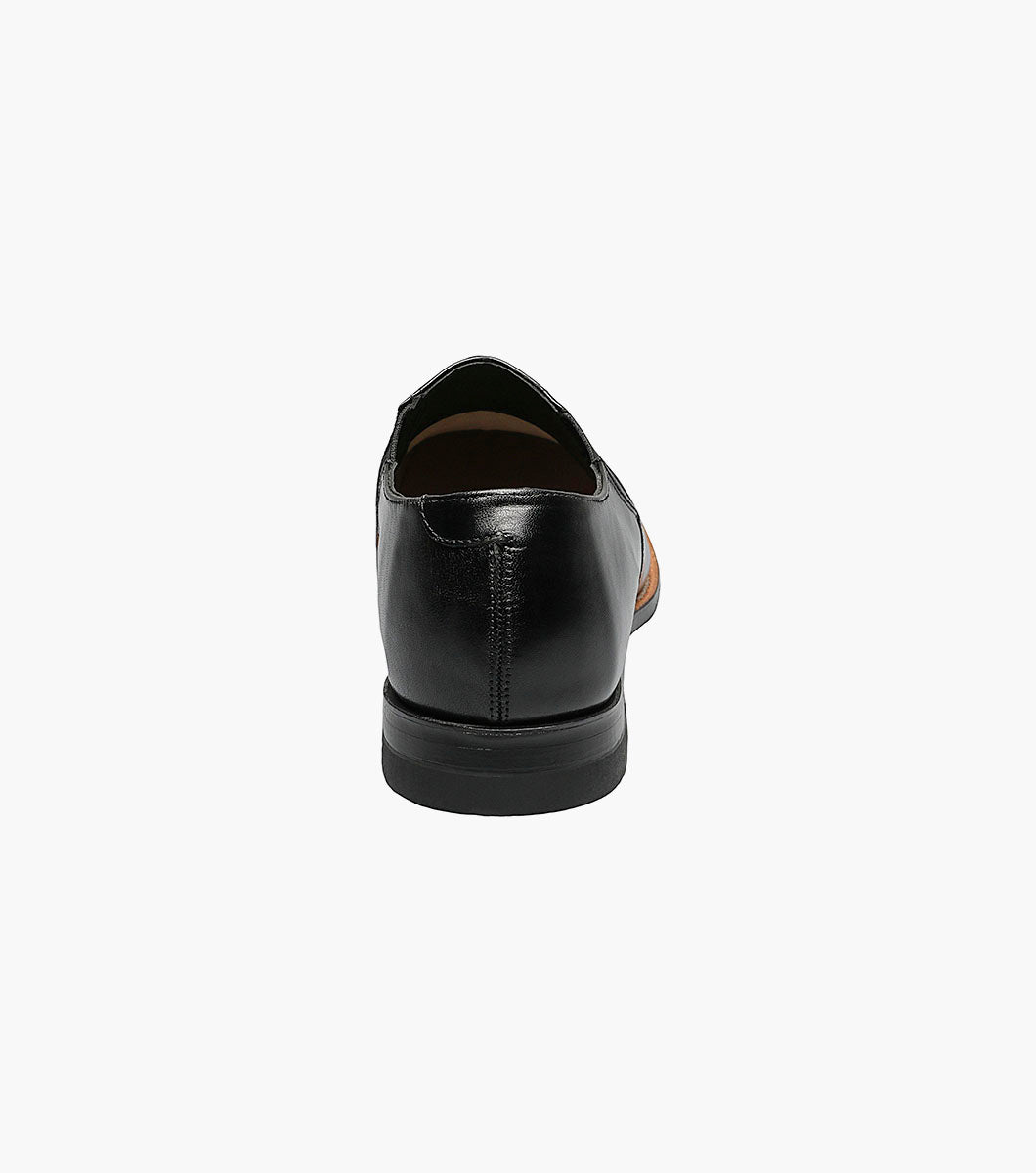 Stacy Adams MADISON Cap Toe Slip On Black by Stacy Adams Shoes - 7