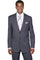 "Modern Fit Charcoal Grey Men's Suit - 2 Button Tonal Pinstripe"