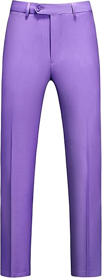 Mens Dress Pants Front Flat Fit Casual Pants - dress size pants : 28 Unfinished bottom