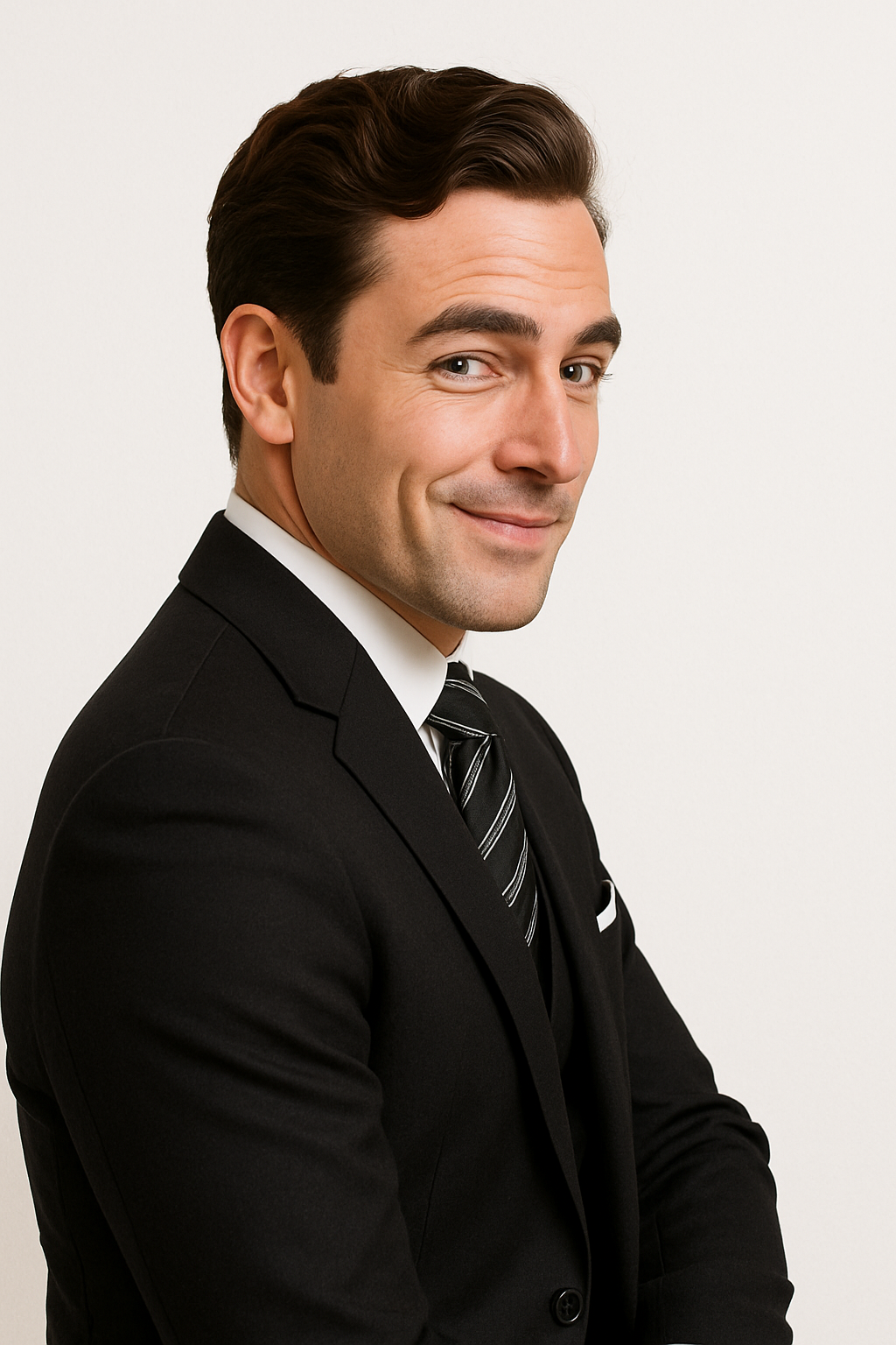 100 Percent  Black Wool Suit - Mens Classic Wool Business  Black Suits - New Arrival - 38 Short Jacket+32 Waist Adjustable 28to34)(Height: 5 4 to5 7 )(Neck  15-16.5)S-M)