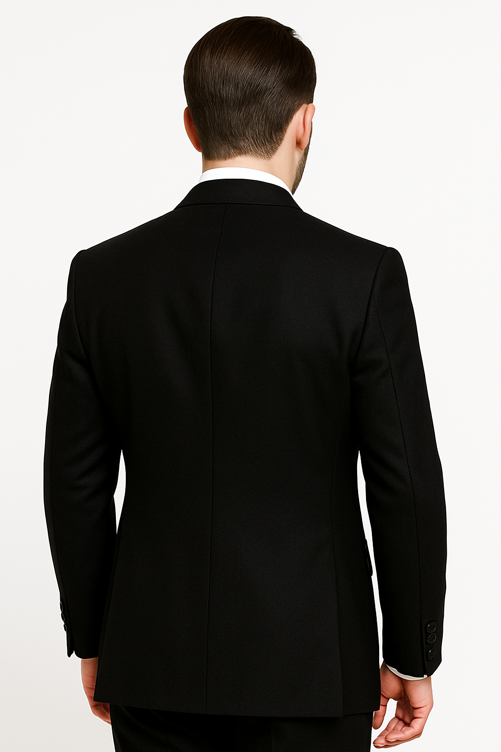 100 Percent Wool Fit Suit - Mens Wool Business EggplantSuits - New Arrival - 34 Short or Extra Small