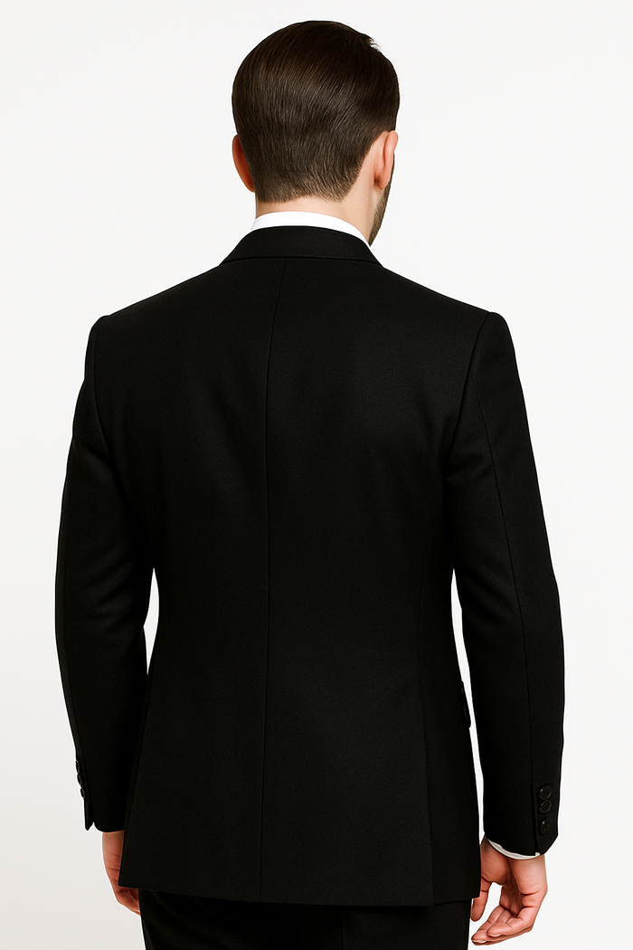 100 Percent Wool Fit Suit - Mens Wool Business EggplantSuits - New Arrival