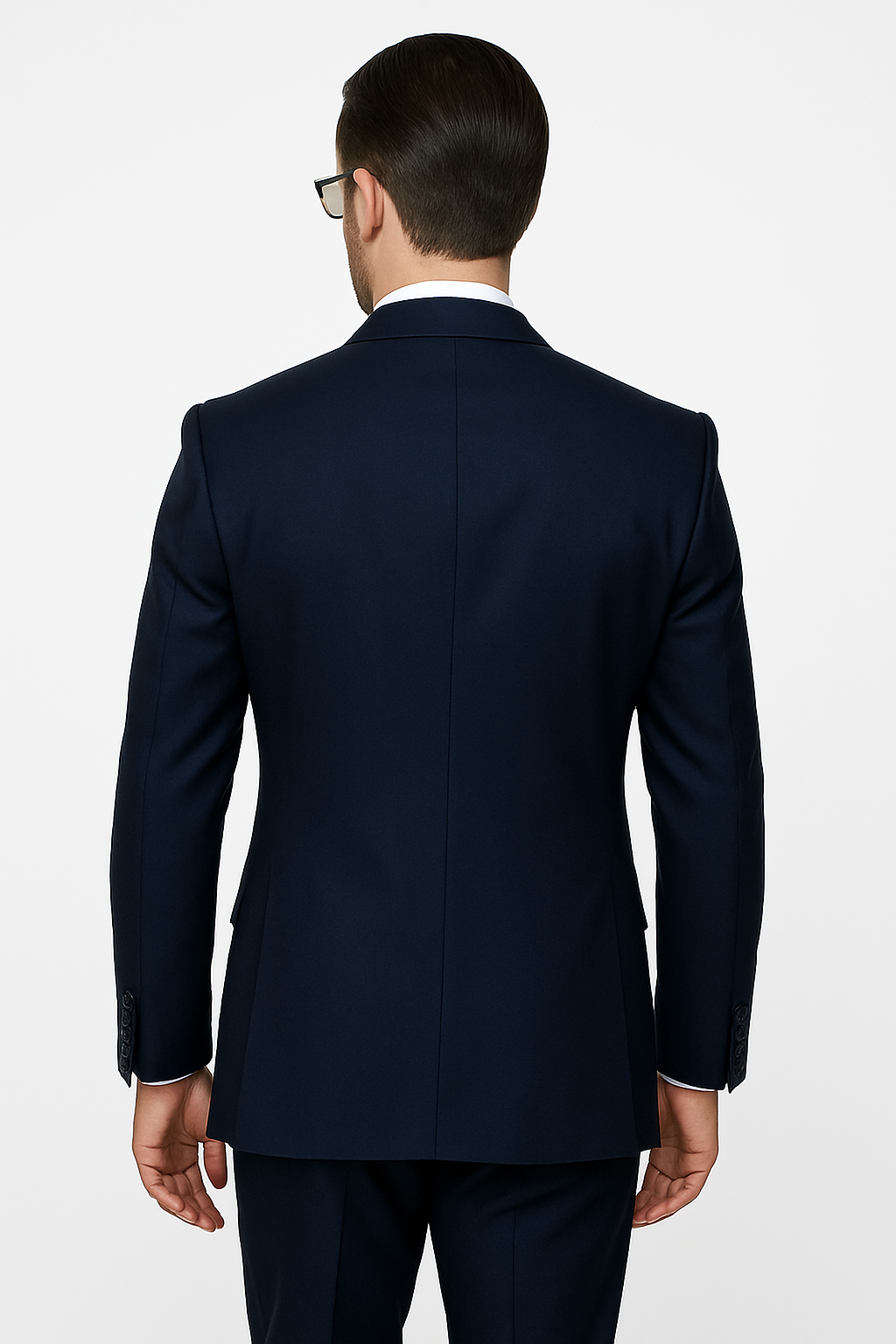100 Percent Wool Fit Suit - Mens Wool Business EggplantSuits - New Arrival - 34 Short or Extra Small