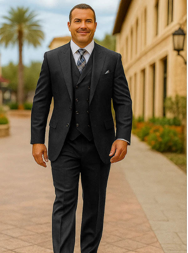 100 Percent Wool Suit - Mens Classic Business Sapphire Blue Suits - New Arrival - 38 Short Jacket+32 Waist Adjustable 28to34)(Height: 5 4 to5 7 )(Neck  15-16.5)S-M)