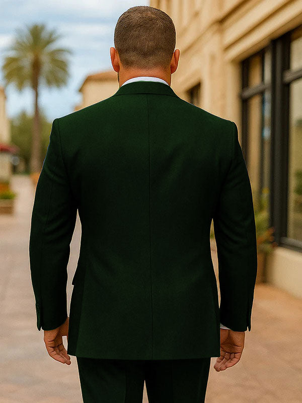 100 Percent Wool Suit - Mens Classic Business Sapphire Blue Suits - New Arrival - 38 Short Jacket+32 Waist Adjustable 28to34)(Height: 5 4 to5 7 )(Neck  15-16.5)S-M)