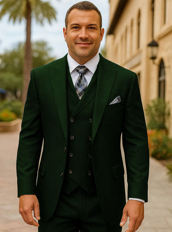 100 Percent Wool Suit - Mens Classic Business Sapphire Blue Suits - New Arrival - 38 Short Jacket+32 Waist Adjustable 28to34)(Height: 5 4 to5 7 )(Neck  15-16.5)S-M)