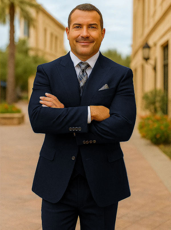 100 Percent Wool Suit - Mens Classic Business Sapphire Blue Suits - New Arrival - 38 Short Jacket+32 Waist Adjustable 28to34)(Height: 5 4 to5 7 )(Neck  15-16.5)S-M)