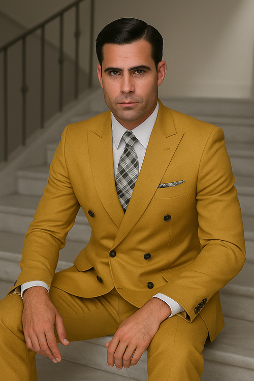100 Percent Wool Suit - Mens Classic Wool Business  Black Suits - New Arrival