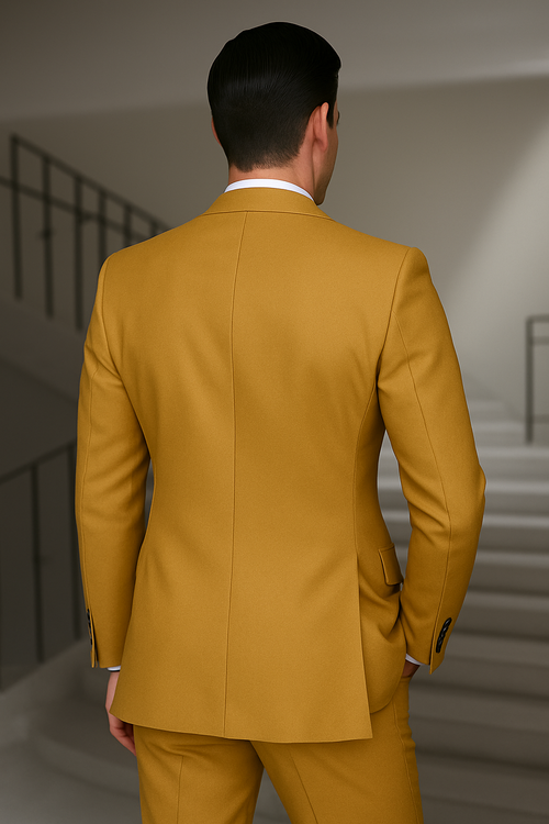 100 Percent Wool Suit - Mens Classic Wool Business  Black Suits - New Arrival