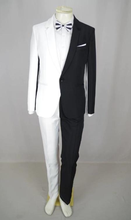 Men Peak Lapel Wedding Suit - L or Large