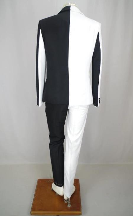 Men Peak Lapel Wedding Suit - L or Large