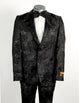 Floral Suits - Paisley Suit - Fashion Suits - Wedding Suit Black And White