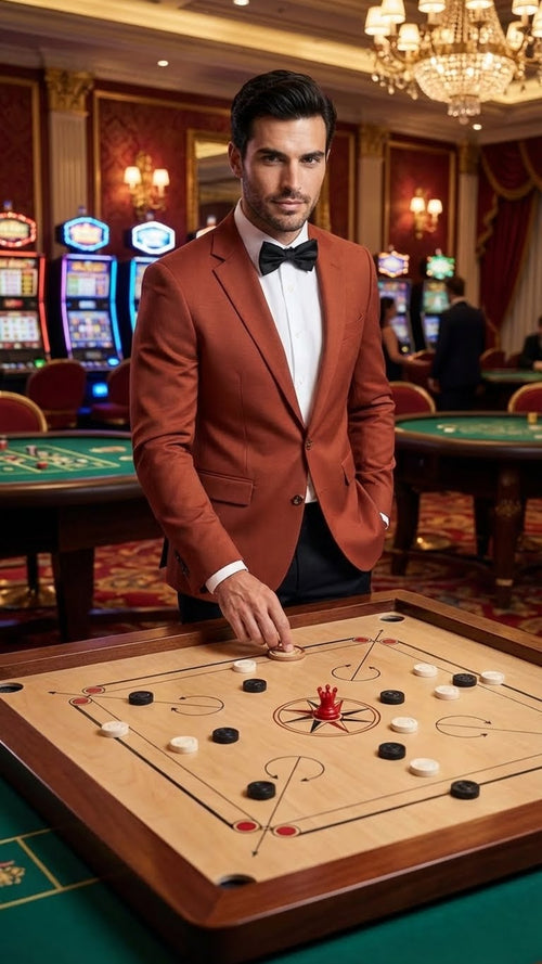 Mens Brick Copper Rust Color  Blazer Slim Fit Formal and Party Wear Jacket in Burnt Orange Sport Coat