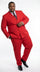 Vitali Red Double Breasted Suit – Men’s 2 Piece Formal Suit for Wedding, Prom and Special Events Modern Fit