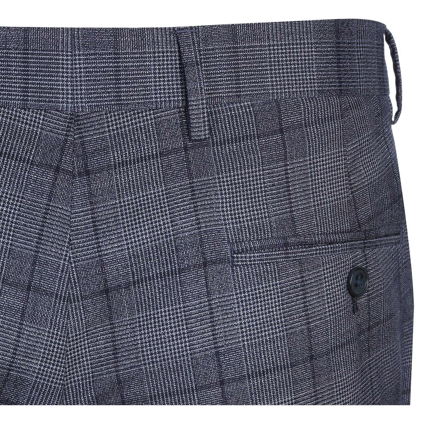 293-30 Men's Classic Fit Checked Suits - 38Lx32W