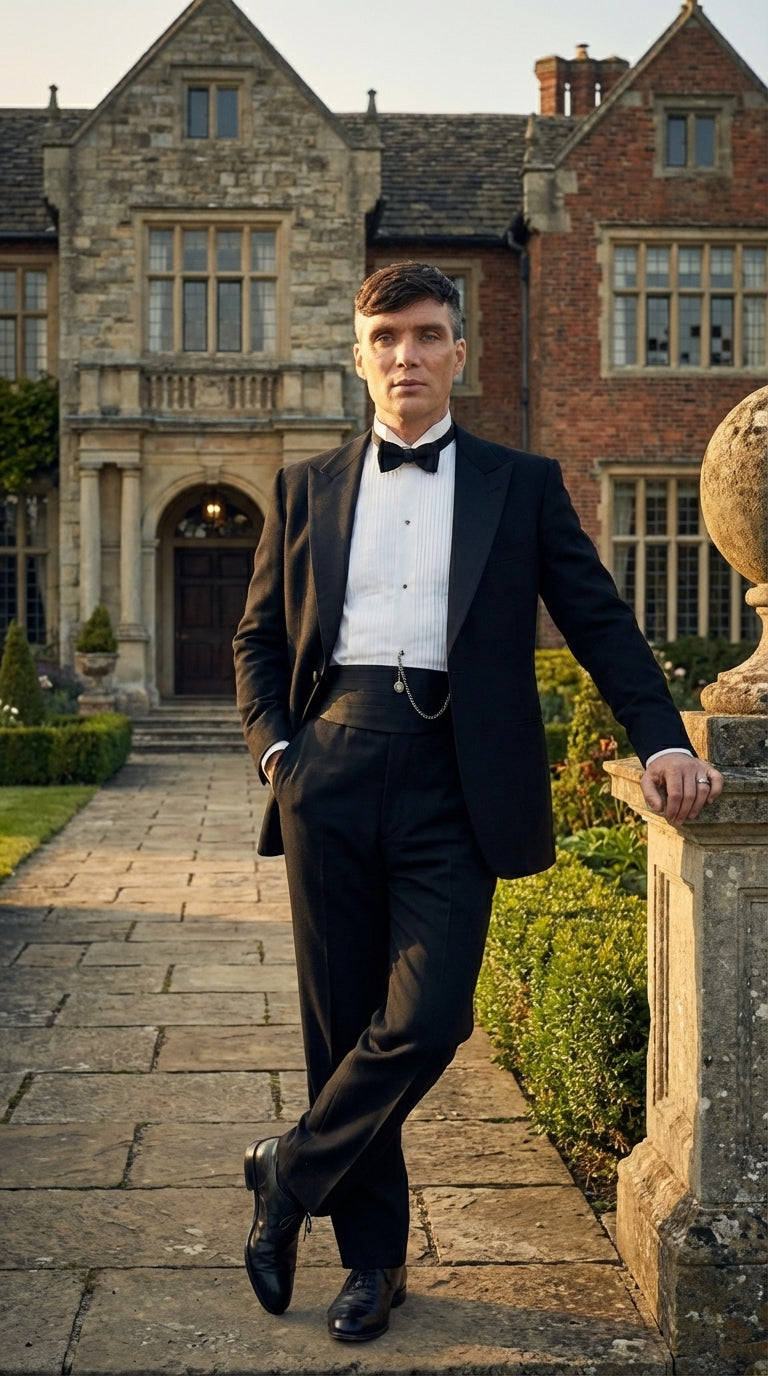 Mens Black Tuxedo Blazer – Peaky Blinders Thomas Shelby Inspired Classic Formal Blazer for Men Vintage British Style Jacket - 36 Short