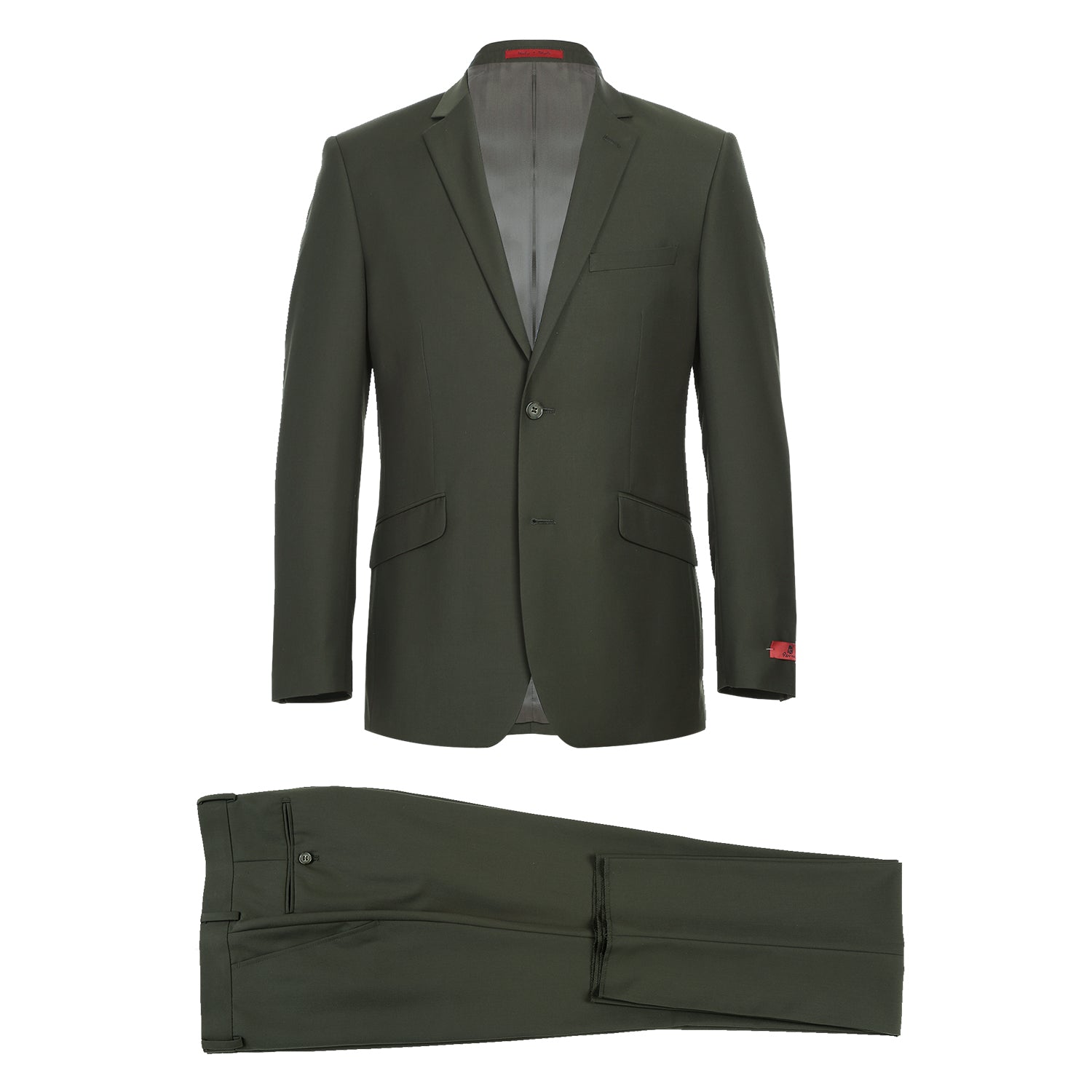 201-10 Men's 2-Piece Slim Fit Single Breasted Notch Lapel Suit - 38Lx32W