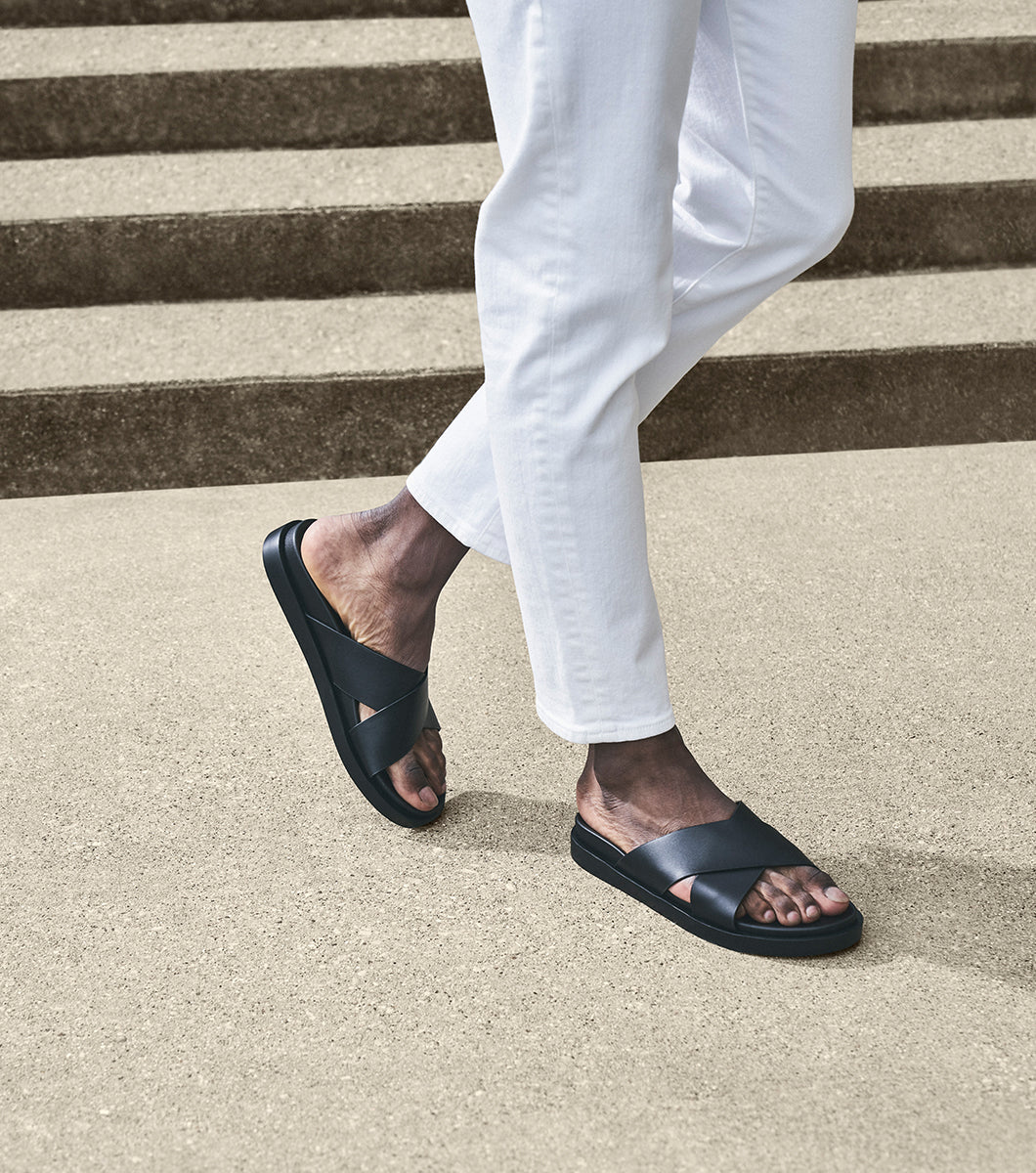 Stacy Adams Montel Cross Strap Slide Sandal by Stacy Adams Shoes - 7