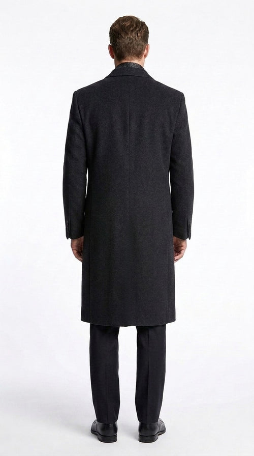 Men’s Black Long Overcoat – Daredevil Born Again Wilson Fisk Inspired Classic Kingpin Coat