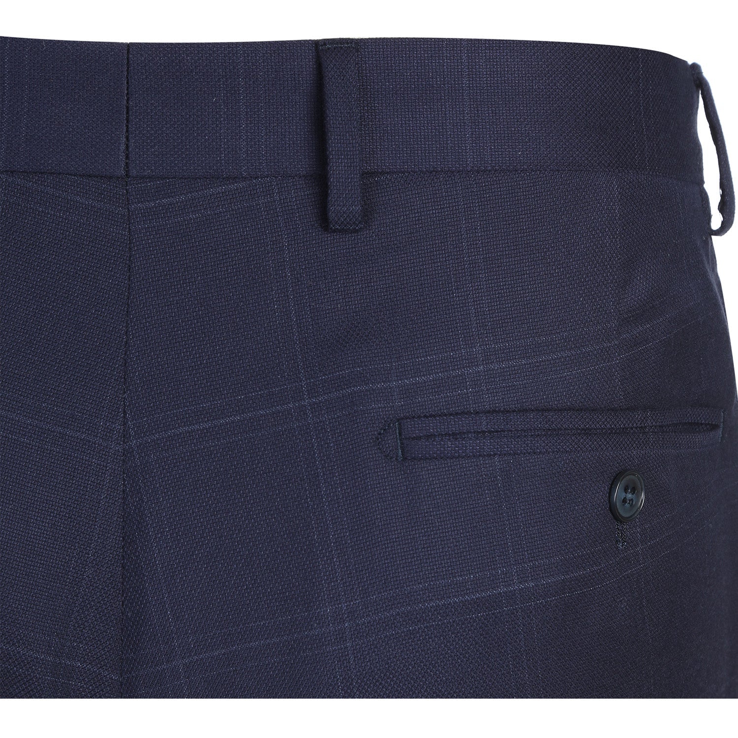 293-29 Men's Slim Fit Checked Suits - 38Lx32W