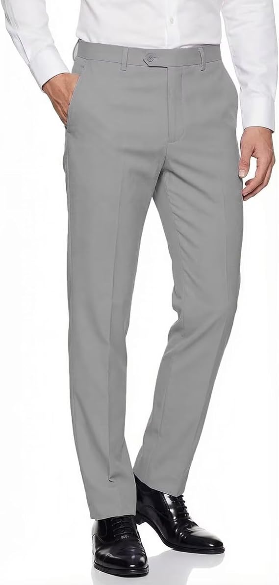 Mens Expandable Waist Business Casual Dress Pants - dress size pants : 28 Unfinished bottom