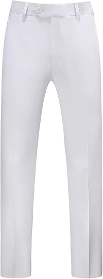 Mens Dress Pants Front Flat Fit Casual Pants - dress size pants : 28 Unfinished bottom