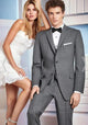 Grey Wedding Suit - Vested Slim Suit - Three Piece Suit