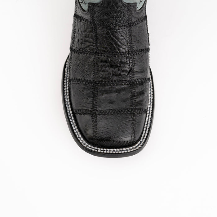 Ferrini Pinto Patch Ostrich Luxury Dress Shoe