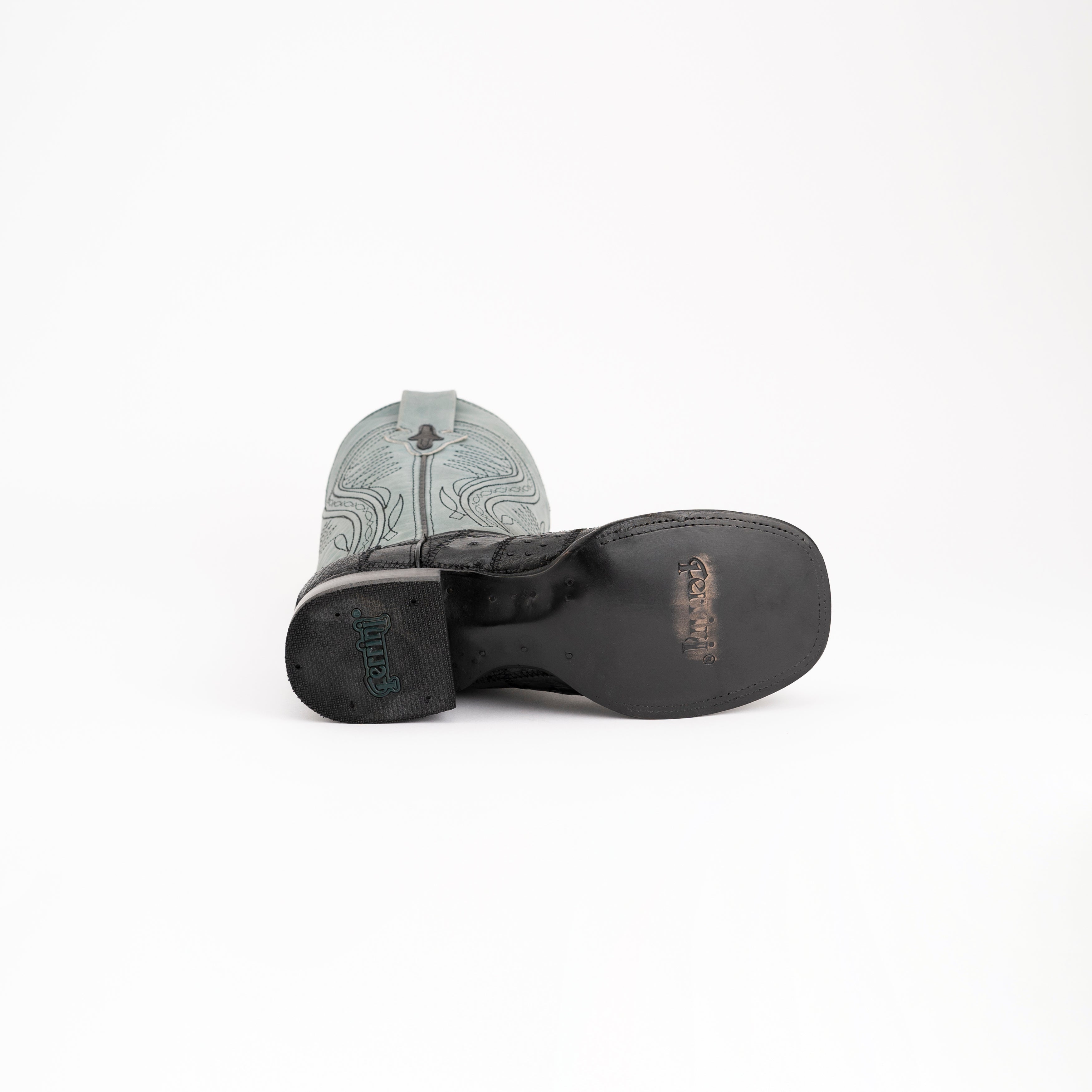 Ferrini Pinto Patch Ostrich Luxury Dress Shoe