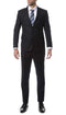Men's 2 Button Dark Navy Blue Slim Fit Zonettie Suit
